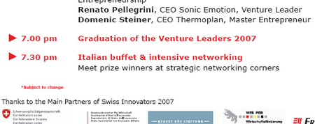SwissInnovators intensive-networking 2007-08-27